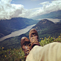 ridepdw: Ha ha ha ha. Best hike ever! (Taken with instagram)