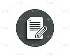 忠告,铅笔,标志,戒童,图标,简单,圆形,创造力,传媒,市场营销