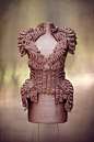 Inspiration: Hand-made copper crochet top by Sandra Backlund