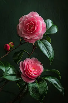 花中娇客山茶花花瓣