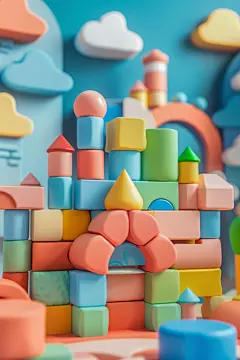 构建积木玩具模型