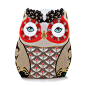 意大利Papinee Owl Amuse Cushion 英国 猫头鹰 抱枕