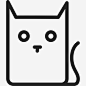 猫咪卡通轮廓变体动物可爱的图标免抠素材_88ICON https://88icon.com 猫咪卡通轮廓变体 动物 可爱的图标