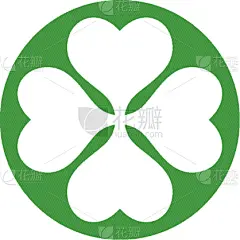 green clover leaf logo template