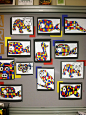 Mondrian inspired art