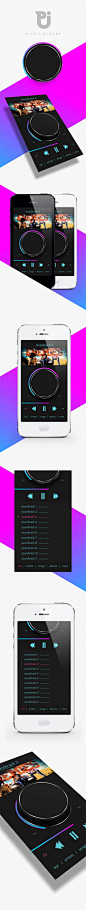 CONCEPT - iOS MUSIC PLAYER by Pintu Dhiman, via Behance