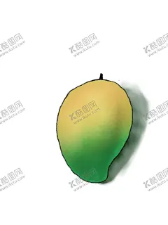 手绘芒果水果矢量图 【酷图网】手绘芒果,水果,矢量图,渐变芒果,插画芒果