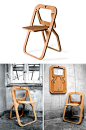 设计师Christian Desile用竹胶板制作的“Desile”椅子，折叠起来只有2cm厚！