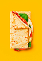 SUBWAY Visual Identity System : The new campaign includes the Subway sandwich line as well as conceptual food art pieces highlighting Subway ingredients to be used in the system worldwide.