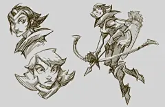 {线稿系列}角色线稿设计，动态（魔幻）