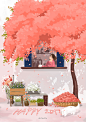 【韩国插画师chezlini作品】
—— 柔和的色彩，温暖的插画  