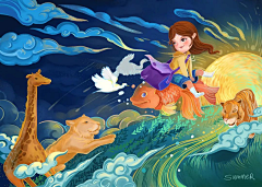 长安小雨沥沥采集到手绘欣赏