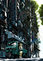 street-cityscape-anime-girls-metropolis-screenshot-172839.jpg (1440×2040)