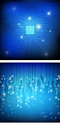 科技感AI芯片技术电路图形高科技产品海报背景EPS格式矢量素材-淘宝网