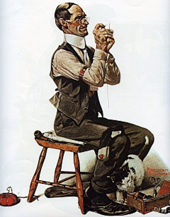 胡斯乐采集到画师——norman rockwell