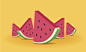 watermelon vector