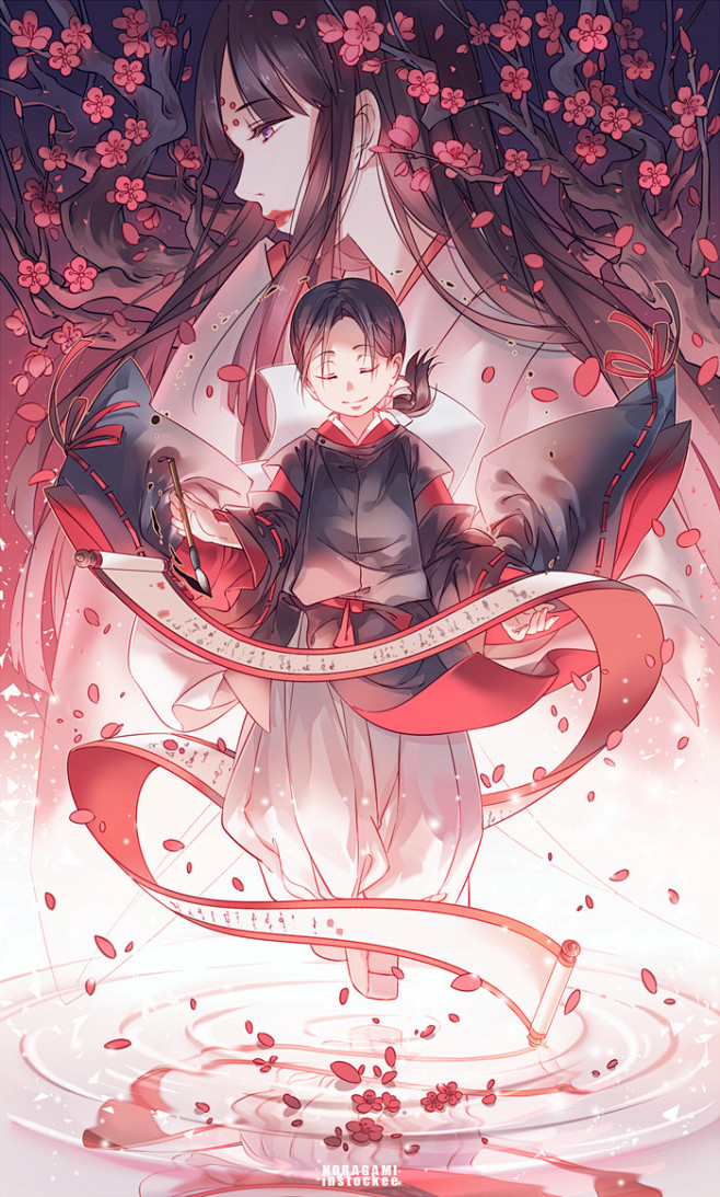 图片来自国人美女画师：instockee...