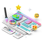 Photo Editor Application 3D Icon