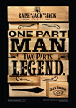 字体的排版很赞！Legend | 杰克·丹尼 | Jack Daniel's | Arnold
