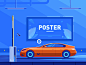 Parking payment : Parking pay illustration design.