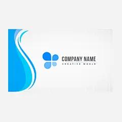 蓝白色卡通方形公司名片矢量图高清素材 公司名片 卡通 卡通名片 名片 方形 白色 英文 蓝色 矢量图 平面广告 设计图片 免费下载