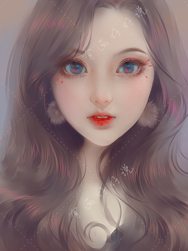 真人照片转手绘板绘高端定制清新插画风格情侣头像封面礼物设计淘宝网