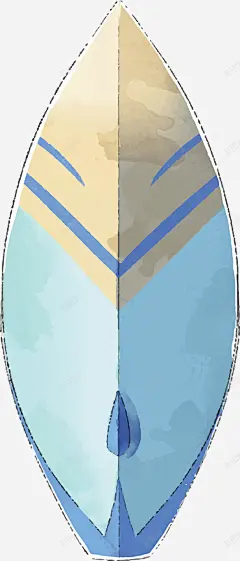 蓝色手绘夏日冲浪板矢量图高清素材 免抠 设计图片 免费下载 页面网页 平面电商 创意素材 png素材