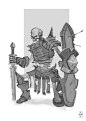 Sketches, Alexander Trufanov : I set myself a personal challenge:
During july i drew 1-2 skeletons  sketches a day, spending no more then 1-2 hrs for each.