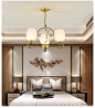 中式灯具现代简约客厅吊灯餐厅卧室创意个性家用新中式中国风吊灯-淘宝网