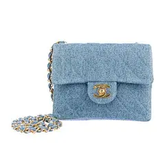 香奈儿(Chanel)【牛仔蓝挎包】_海报时尚网