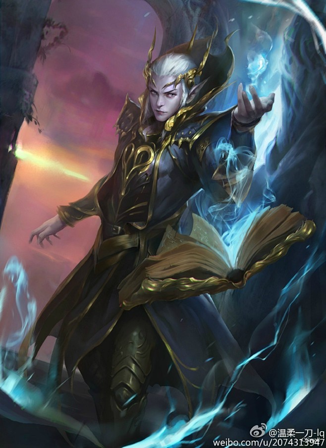CGwall游戏原画网站_法师男