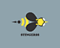 40款蜜蜂题材logo欣赏#采集大赛#