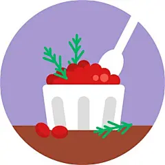 扁平风圣诞美食食品饮料图标