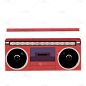 手绘-citypop常见娱乐物件-收音机