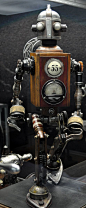 Dan Jone's steampunk Tinkerbots display at the San Diego Auto Museum's Steampunk exhibit. S)