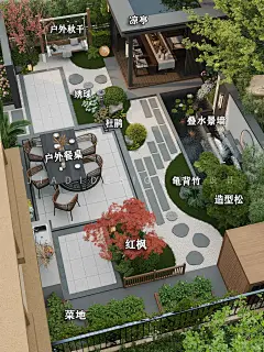 日式庭院平面图设计| 宁静与禅意的融合 - 小红书-花瓣网