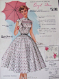 #vintage love#1950s fashion frocks