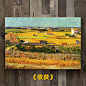 梵高向日葵星空杏花抽象客厅卧室床头无框画装饰画墙壁画餐厅挂画-淘宝网