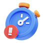 Times Up 3D Icon