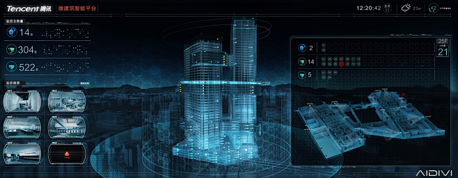 腾讯TENCENT 微建筑智能3D可视化...
