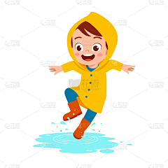 一见倾昕采集到雨衣小孩