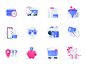 Essential Web Icons Volume 4: Eccomerce icon free illustrations icons seller sell buy checkout shipping product detail product catalog shopping cart cart shop store shopping