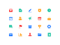 Function icons file birthday flag date setting write store gift friends recently collection icon