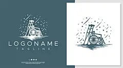 残疾轮椅标志logo矢量图设计素材