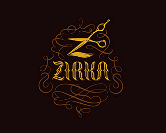 zirka理发店 - logo设计分享 ...