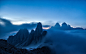 General 1600x1000 nature landscape mist blue mountains evening Alps clouds stars