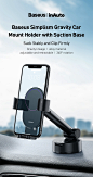 US $14.76 36% de DESCUENTO|Baseus Soporte de teléfono Gravity para coche, para iPhone 12, 11 X, Max, Xiaomi, Samsung, Huawei, soporte para teléfono móvil|Soporte universal de coche|   - AliExpress : ¡Compra fácil, vive mejor!  Aliexpress.com