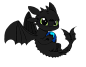 Toothless with ball by xXBrandonluvaXx