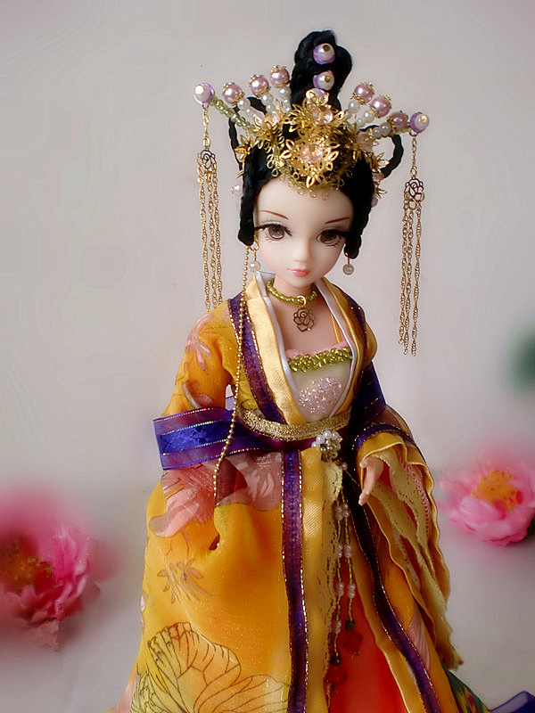 瑷鹂古装芭比娃娃倾世皇妃关节体带睫毛限量收藏售后展示淘宝网