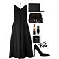 A fashion look from December 2015 featuring black midi dress, suede pumps and chloe bag. Browse and shop related looks.